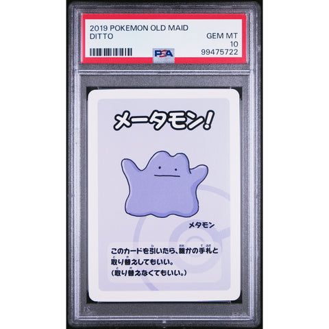 2019 POKEMON JPN OLD MAID DITTO PSA 10