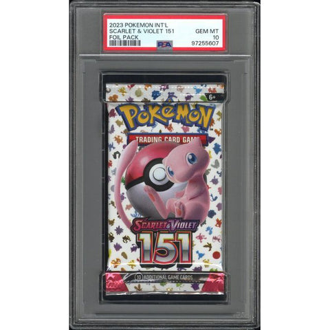 2023 POKEMON INT'L SCARLET & VIOLET 151 FOIL PACK PSA 10