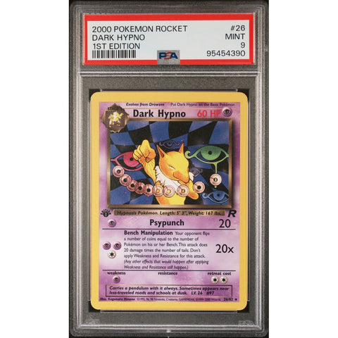 2000 POKEMON ROCKET 1ST EDITION DARK HYPNO 1ST EDITION 26/82