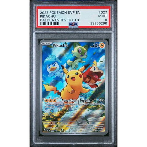 2023 POKEMON SCARLET VIOLET PROMO PIKACHU PALDEA EVOLVED SVP027 PSA 9