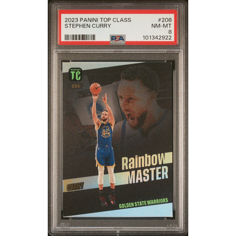 2024 NBA PANINI TOP CLASS STEPHEN CURRY RAINBOW MASTER 208 PSA 8