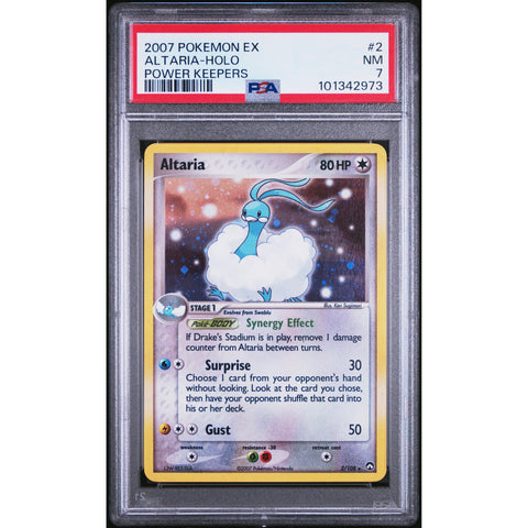 2007 POKEMON EX POWER KEEPERS ALTARIA 2/108 PSA 7