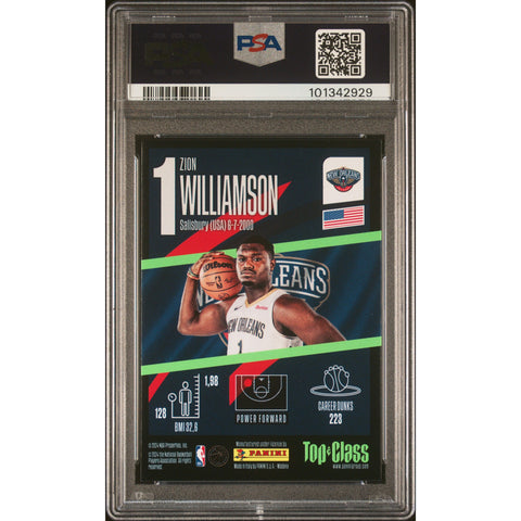 2024 NBA PANINI TOP CLASS ZION WILLIAMSON MAX POWER 175 PSA 9