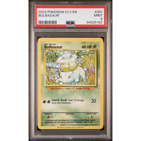 2023 POKEMON CLASSIC COLLECTION BULBASAUR 001/034 PSA 9