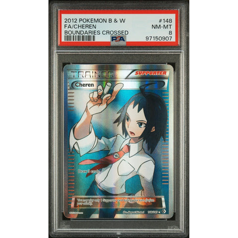 2012 POKEMON BOUNDARIES CROSSED CHEREN 148/149 PSA 8