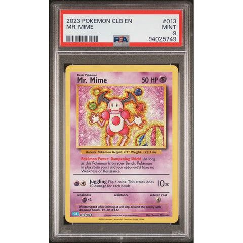 2023 POKEMON CLASSIC COLLECTION MR MIME 013/034 PSA 9