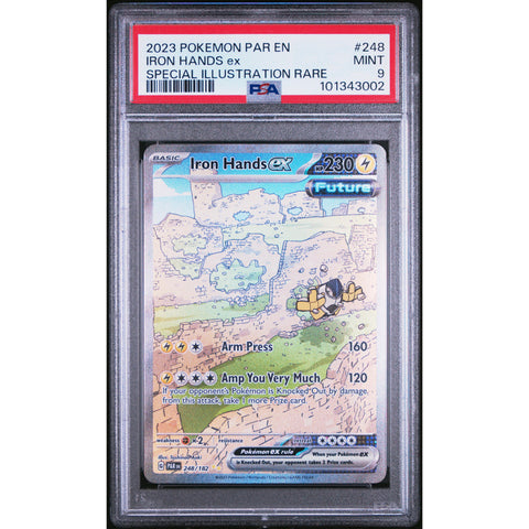 2023 POKEMON PARADOX RIFT IRON HANDS 248/182 PSA 9