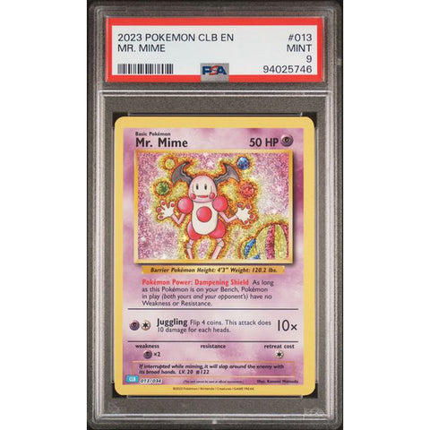 2023 POKEMON CLASSIC COLLECTION MR MIME 013/034 PSA 9