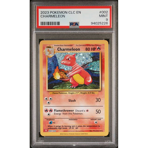 2023 POKEMON CLASSIC COLLECTION CHARMELEON 002/034 PSA 9