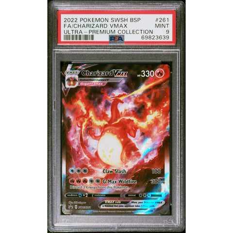 2022 POKEMON SWORD & SHIELD PROMO CHARIZARD VMAX SWSH261 PSA 9