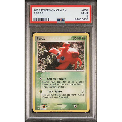 2023 POKEMON CLASSIC COLLECTION PARAS 004/034 PSA 9