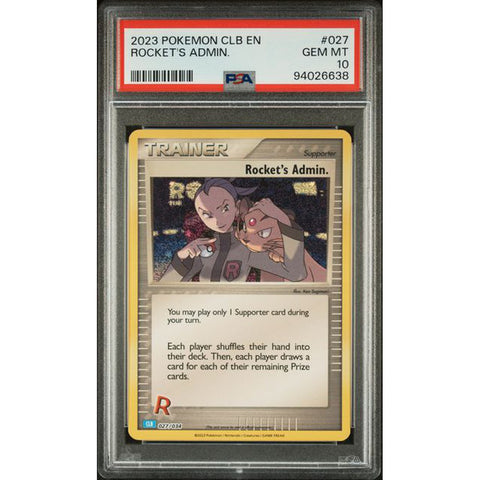 2023 POKEMON CLASSIC COLLECTION ROCKET'S ADMIN 026/034 PSA 10