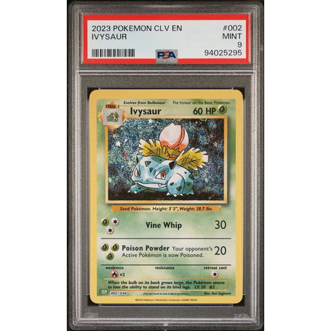 2023 POKEMON CLASSIC COLLECTION IVYSAUR 002/034 PSA 9