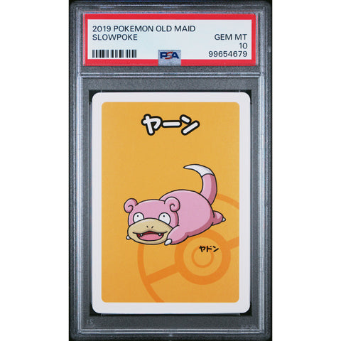 2019 POKEMON JPN OLD MAID SLOWPOKE PSA 10 2