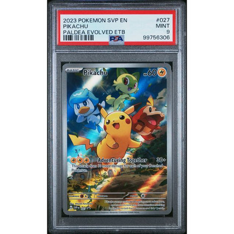 2025 POKEMON SCARLET VIOLET PROMO PIKACHU PALDEA EVOLVED SVP027 PSA 9