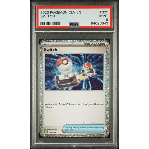 2023 POKEMON CLASSIC COLLECTION SWITCH 029/034 PSA 9