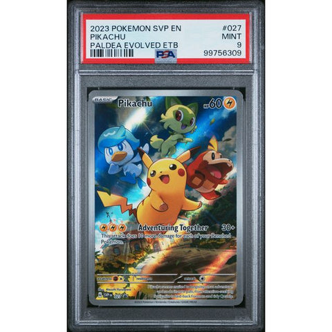 2025 POKEMON SCARLET VIOLET PROMO PIKACHU PALDEA EVOLVED SVP027 PSA 9