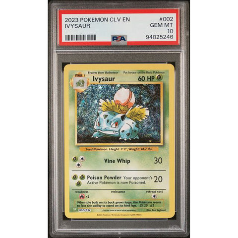 2023 POKEMON CLASSIC COLLECTION IVYSAUR 002/034 PSA 10