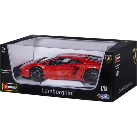 1:18 2012 Lamborghini Aventador Coupé Metallic Orange - BBurago Diecast