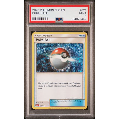 2023 POKEMON CLASSIC COLLECTION POKE BALL 021/034 PSA 9