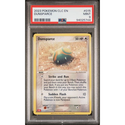 2023 POKEMON CLASSIC COLLECTION DUNSPARCE 015/034 PSA 9