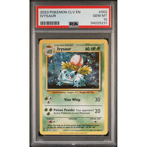 2023 POKEMON CLASSIC COLLECTION IVYSAUR 002/034 PSA 10