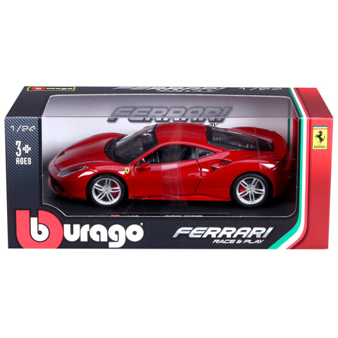 Bburago Race & Play 1:24 Ferrari 488 GTB Red