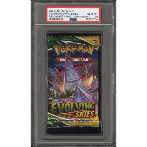 2021 POKEMON EVOLVING SKIES FOIL PACK DURALUDON PSA 10