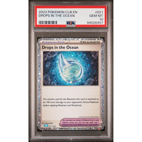 2023 POKEMON CLASSIC COLLECTION DROPS IN THE OCEAN 021/034 PSA 10