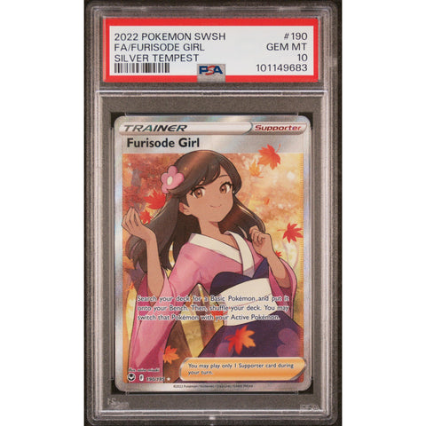 2022 POKEMON SILVER TEMPEST FURISODE GIRL 190/195 PSA 10