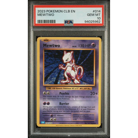 2023 POKEMON CLASSIC COLLECTION MEWTWO 014/034 PSA 10