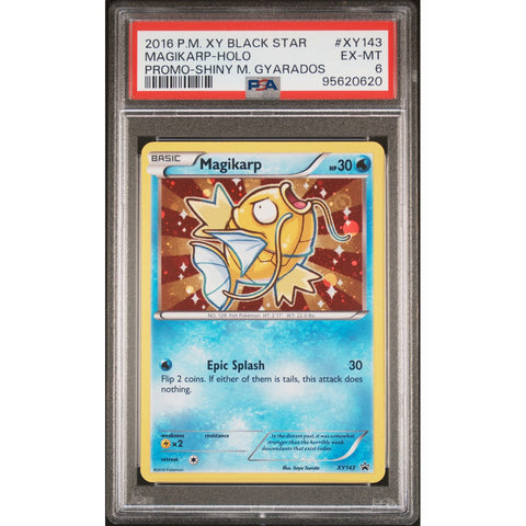 2016 POKEMON XY BLACK STAR PROMO MAGIKARP XY143 PSA 6