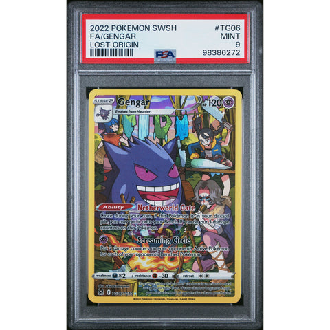 2022 POKEMON LOST ORIGIN GENGAR TG06/TG30 PSA 9