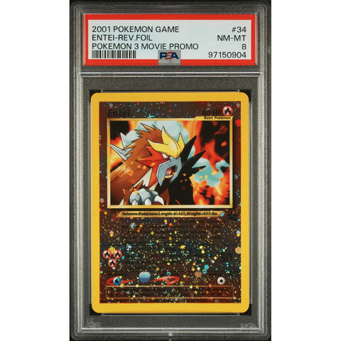 2001 POKEMON GAME MOVIE ENTEI 34 PSA 8