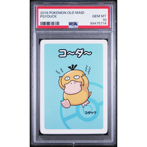 2025 POKEMON JPN OLD MAID PSYDUCK PSA 10