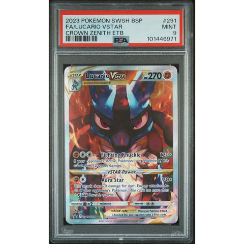 2023 POKEMON SWSH PROMO LUCARIO SWSH291 PSA 9