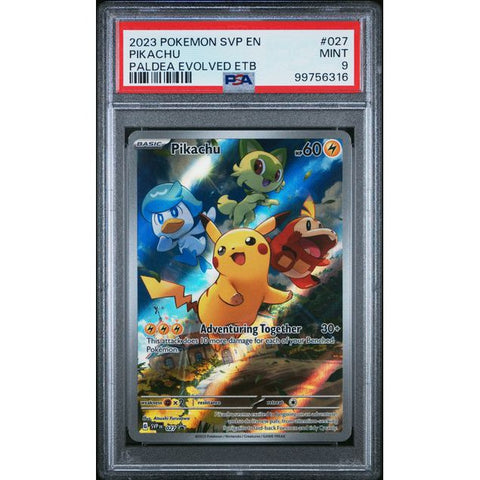 2024 POKEMON SCARLET VIOLET PROMO PIKACHU PALDEA EVOLVED SVP027 PSA 9