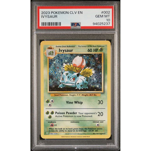 2023 POKEMON CLASSIC COLLECTION IVYSAUR 002/034 PSA 10