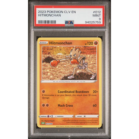 2023 POKEMON CLASSIC COLLECTION HITMONCHAN 012/034 PSA 9