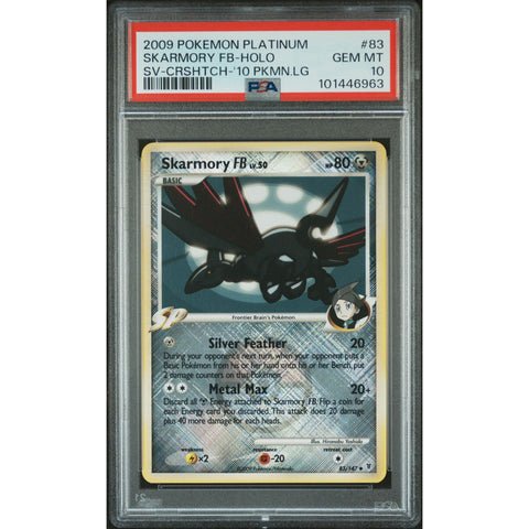 2009 POKEMON SUPREME VICTORS SKARMORY CROSSHATCH 83/147 PSA 10