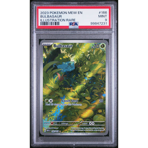 2023 POKEMON 151 BULBASAUR 166/165 PSA 9