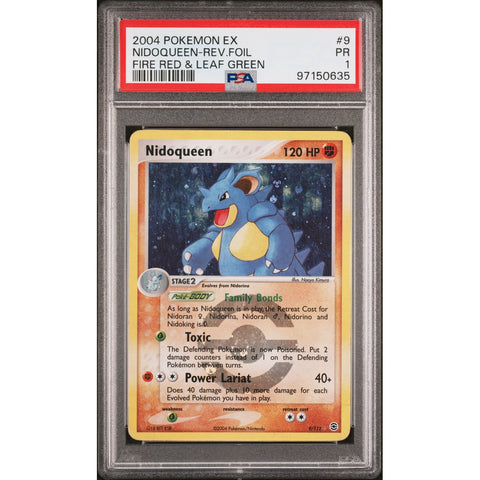 2004 POKEMON FIRE RED & LEAF GREEN NIDOQUEEN 4/112 PSA 1