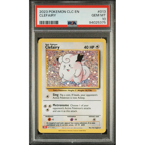 2023 POKEMON CLASSIC COLLECTION 013/034 CLEFAIRY PSA 10