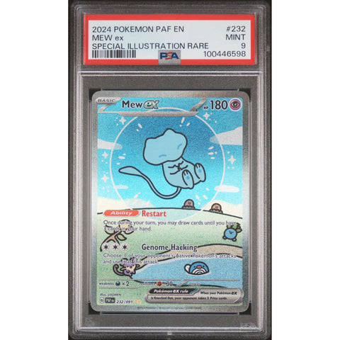 2024 POKEMON PALDEAN FATES MEW EX 232/091 PSA 9