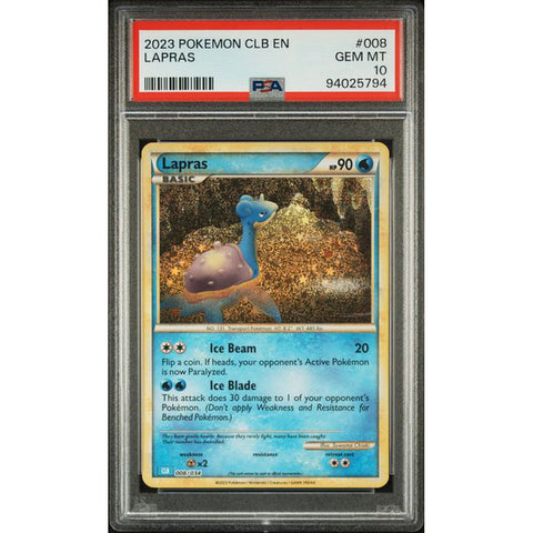 2023 POKEMON CLASSIC COLLECTION LAPRAS 008/034 PSA 10