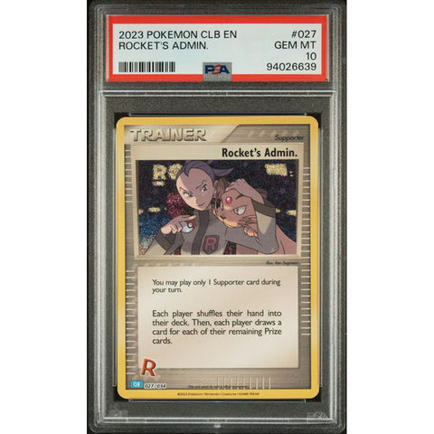 2023 POKEMON CLASSIC COLLECTION ROCKET'S ADMIN 026/034 PSA 10