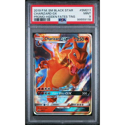 2019 POKEMON SUN MOON PROMO CHARIZARD SM211 PSA 9