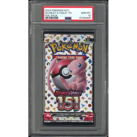 2023 POKEMON INT'L SCARLET & VIOLET 151 FOIL PACK PSA 10