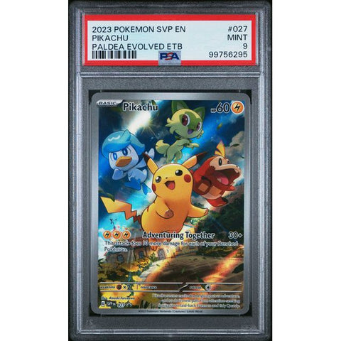 2023 POKEMON SCARLET VIOLET PROMO PIKACHU PALDEA EVOLVED SVP027 PSA 9