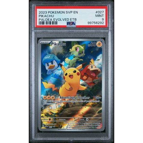 2023 POKEMON SCARLET VIOLET PROMO PIKACHU PALDEA EVOLVED SVP027 PSA 9